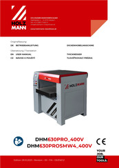 Holzmann DHM630PROSMW4 400V User Manual
