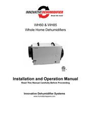 Innovative Dehumidifier WH60 Installation And Operation Manual