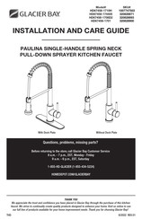 Glacier bay 1007747503 Installation And Care Manual