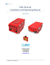 ADRF FIRE-78-8-UA Installation And Operating Manual