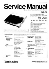 Technics SL-6 K Service Manual