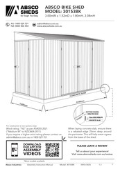 ABSCO SHEDS 30153BK Manual