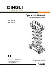 Dingli JCPT2825RT Operator's Manual