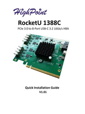 HighPoint RocketU 1388C Quick Installation Manual