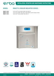 rba H2O-to-Go RBA2731 Series Installation, Operation And Maintenance Instructions