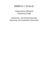 AEG SANTO K 9 10 43-6i Operating And Installation Instructions