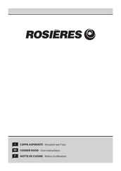 ROSIERES RMB9600 User Instructions