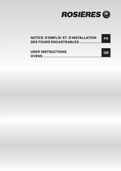 ROSIERES RFD7659MRB User Instructions