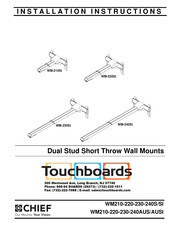 CHIEF WM230SI Installation Instructions Manual