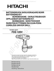 Hitachi FSD 12DV Handling Instructions Manual