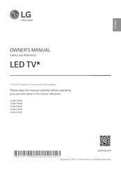 LG 43LM6370PSB Owner's Manual