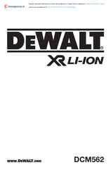 DeWalt XR LI-ION DCM562P1-QW Original Instructions Manual