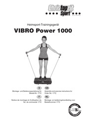 Christopeit Sport VIBRO Power 1000 Assembly And Exercise Instructions