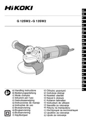 HIKOKI G 13SW2 Handling Instructions Manual