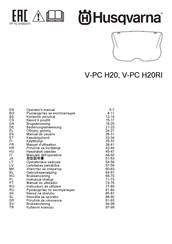 Husqvarna V-PC H20RI Operator's Manual