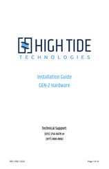 HIGH TIDE TECHNOLOGIES Gen-2 Installation Manual