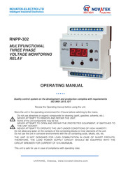 Novatek-electro RNPP-302 Operating Manual