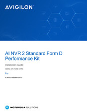 Avigilon AINVR2-STD-FORM-D-PRK Installation Manual