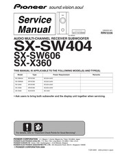 Pioneer SX-SW606 Service Manual