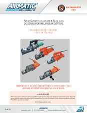 AIRMATIC BN PRODUCTS DC-20W Instructions & Parts Lists
