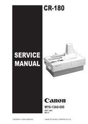 Canon CR-180 Service Manual