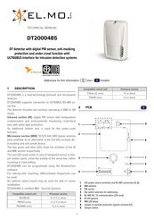 El.Mo DT2000485 Technical Manual