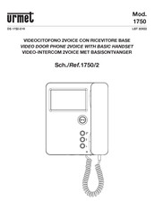 urmet domus 1750/2 Installation Instructions Manual