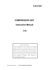 Ulvac C10 Instruction Manual