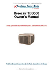 SEELEY INTERNATIONAL Breezair TBS280 Installation Manual