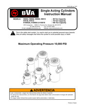 BVA Hydraulics H10010 Instruction Manual