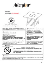 Afterglow F210004-A3 Assembly Instructions Manual