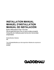 Gaggenau BM281710 Installation Manual