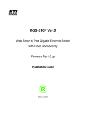 Kti Networks KGS-510F-D Installation Manual