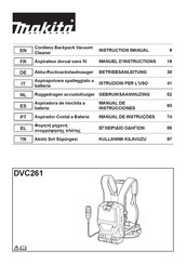 Makita DVC261ZX11 Instruction Manual