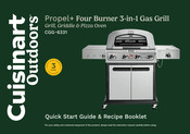 Cuisinart Outdoors Propel+ CGG-6331 Quick Start Manual And Recipe Book