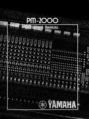 Yamaha PM-2000 Operating Manual