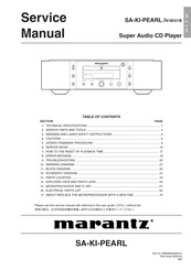 Marantz SA-KI-PEARL Service Manual