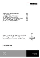 Hansa OMC6551BH Operating Instructions Manual