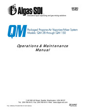 Algas SDI QM 150 Operation & Maintenance Manual