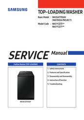 Samsung WA54CG7105AW Service Manual