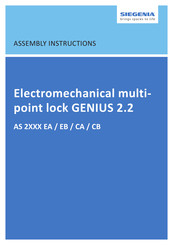 Siegenia GENIUS 2.2 Assembly Instructions Manual