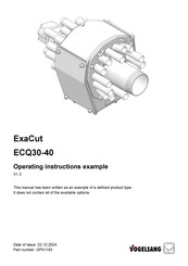 Vogelsang ExaCut ECQ30-40 Operating Instructions Manual