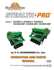 Schmeiser GREAT PLAINS STEALTH PRO CDH000-4MT Operation And Parts Manual