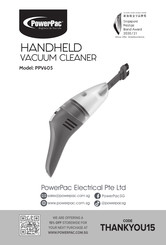 PowerPac PPV605 Manual