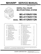 Sharp MX-4110N Service Manual
