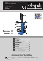 Scheppach Compact 12t Translation Of Original Instruction Manual
