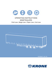 Krone Profi Liner Operating Instructions Manual