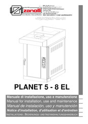 ZANOLLI PLANET 5 E Manual For Installation, Use And Maintenance