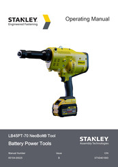 Stanley NeoBolt LB45PT-70 Operating Manual