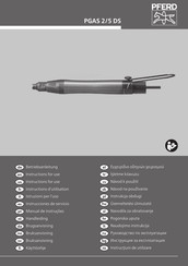 PFERD PGAS 2/5 DS Instructions For Use Manual